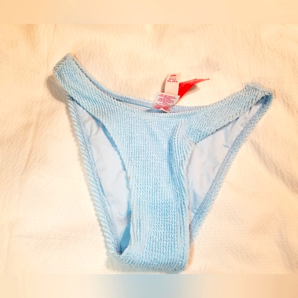 NWT HIGH LEG SCOOP WAIST BIKINI BOTTOM SWIM VOLLEYBALL XS cute
